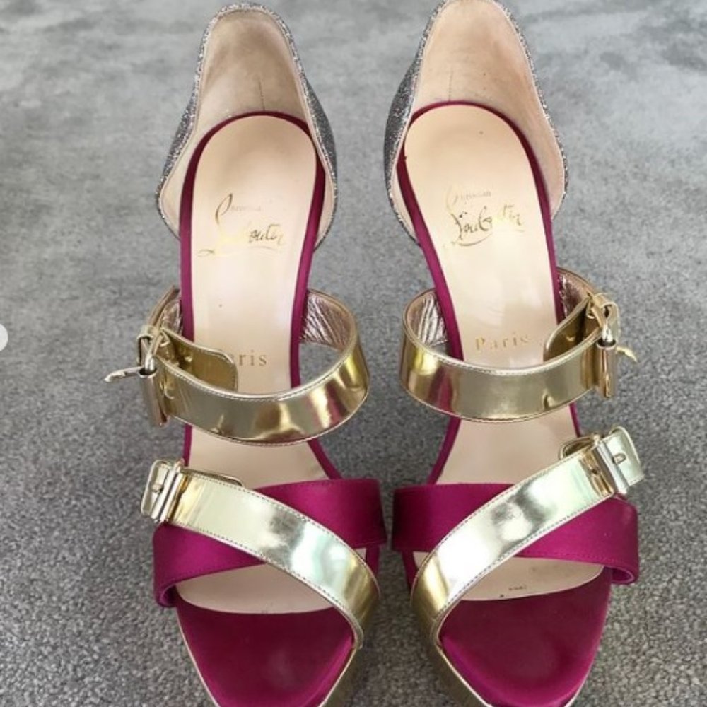 Christian Louboutin Ambertina 150 Specchio Size 38 - Picture 3 of 11